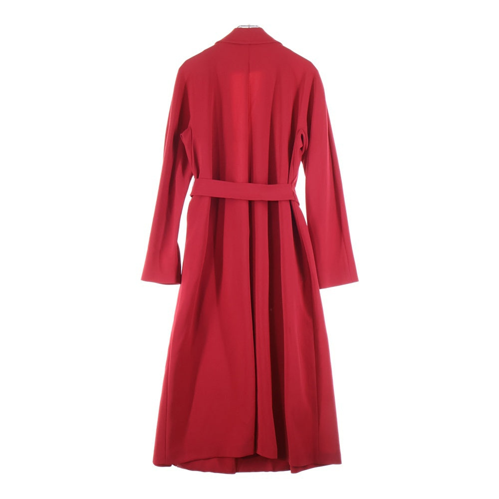 Max Mara(マックスマーラ) トリアセテート テーラードカラー ガウン ロング コート レッド レディース 612106976 07