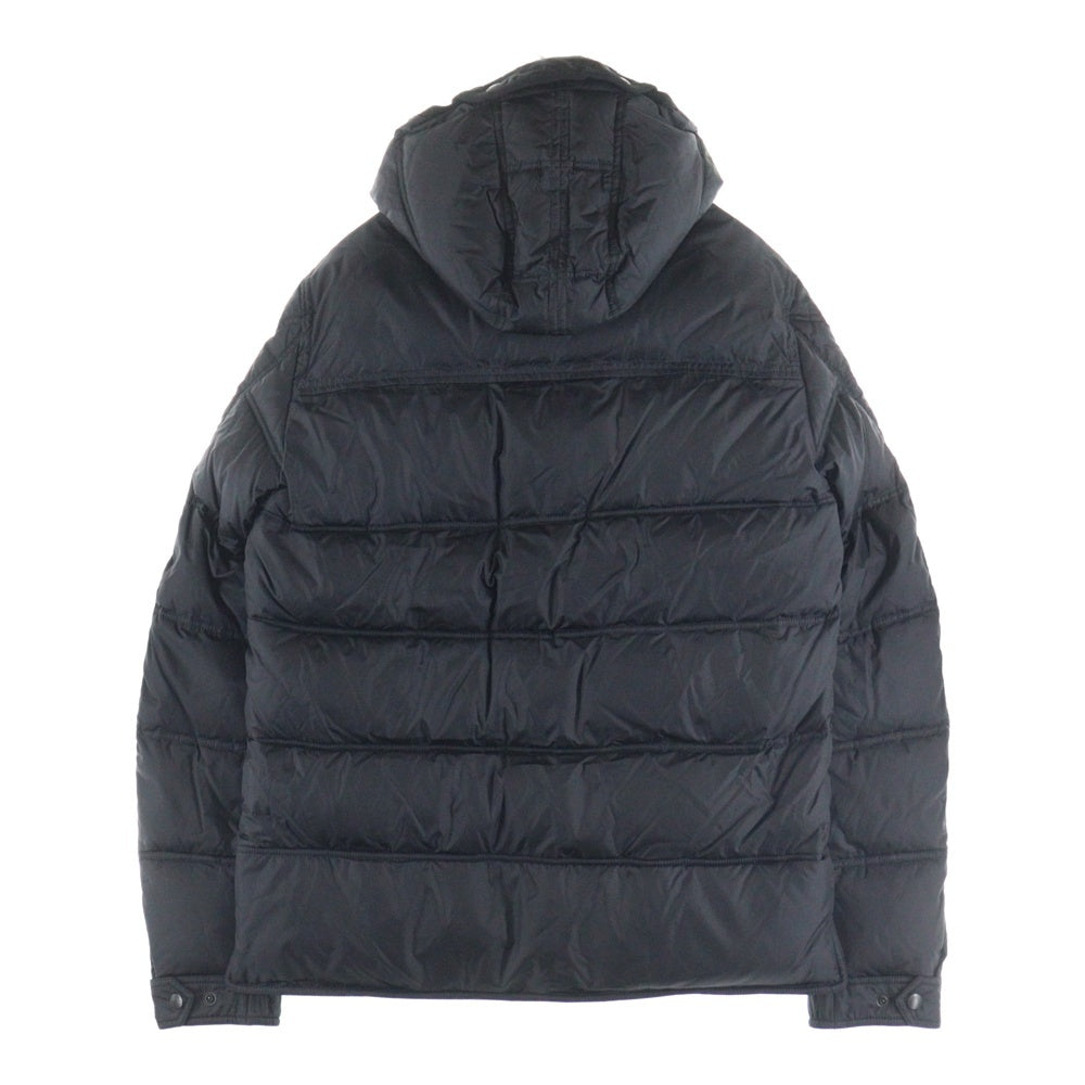 MONCLER(モンクレール) ALFRED アルフレッド ワッペンロゴ フーデッド ジップアップ ダウンジャケット ブラック 420914138385 53227