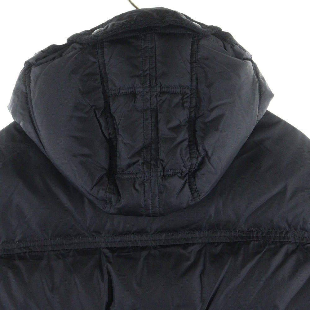 MONCLER(モンクレール) ALFRED アルフレッド ワッペンロゴ フーデッド ジップアップ ダウンジャケット ブラック 420914138385 53227