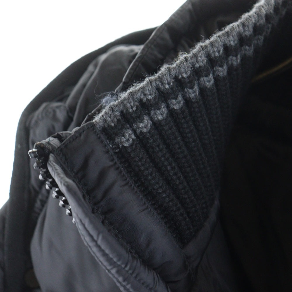 MONCLER(モンクレール) ALFRED アルフレッド ワッペンロゴ フーデッド ジップアップ ダウンジャケット ブラック 420914138385 53227