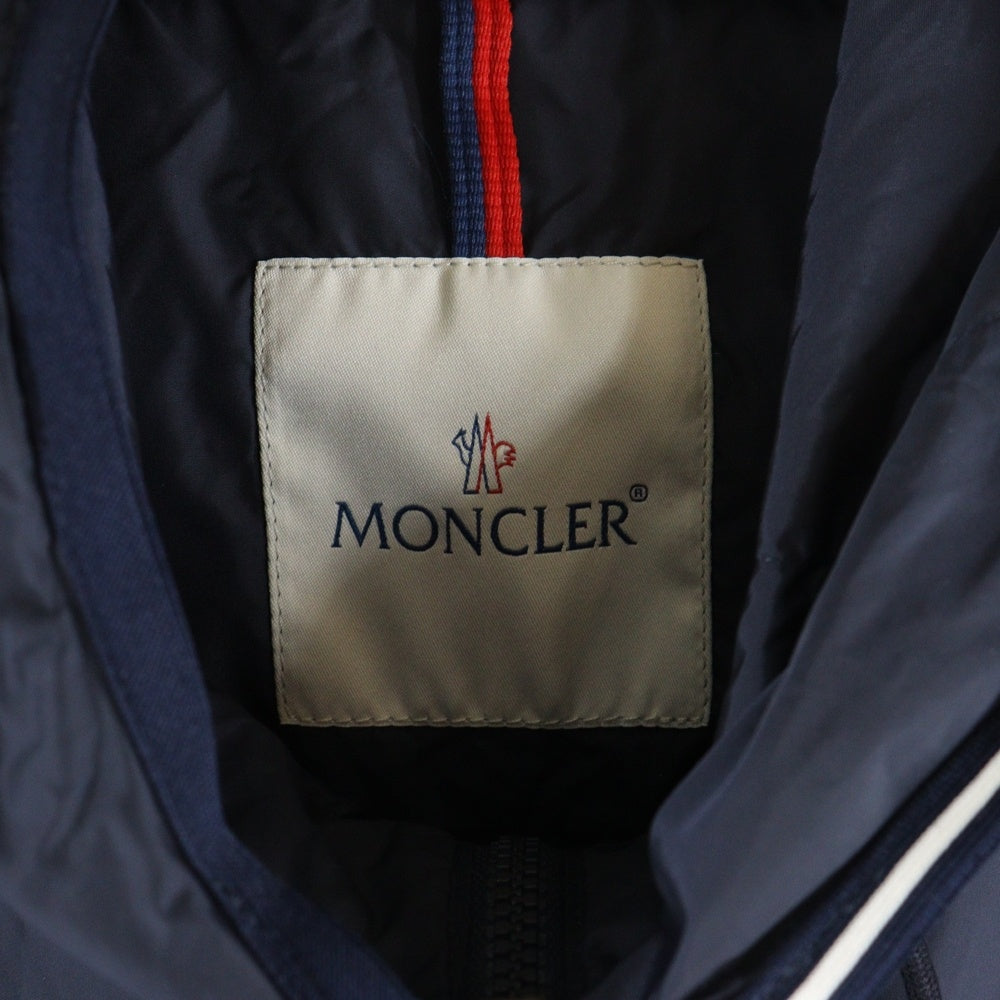 MONCLER(モンクレール) ADAM アダム ワッペンロゴ フーデッド ジップアップ ナイロンジャケット ネイビー 210914115205 68352