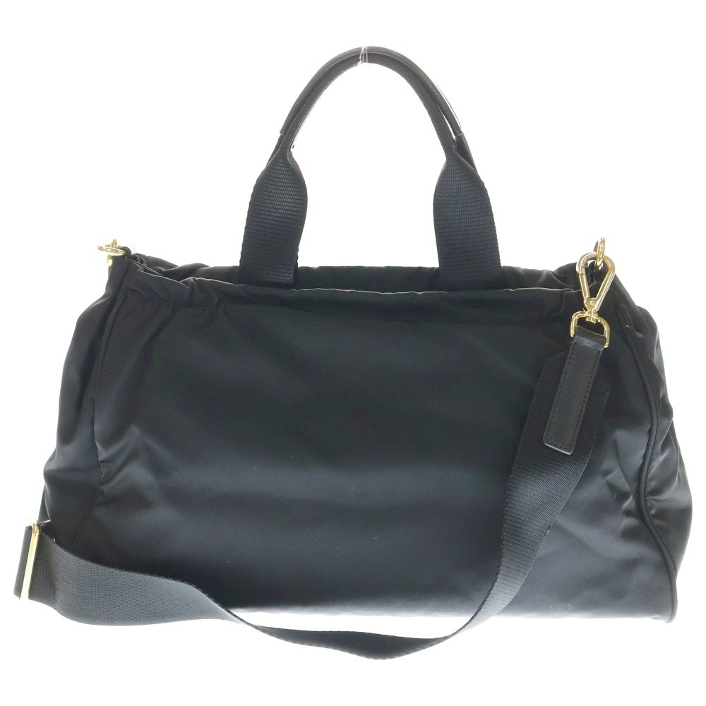 PRADA(プラダ) 2WAYバッグ ハンドバッグ ショルダーバッグ ブラック ナイロン B1843M ゴールド金具