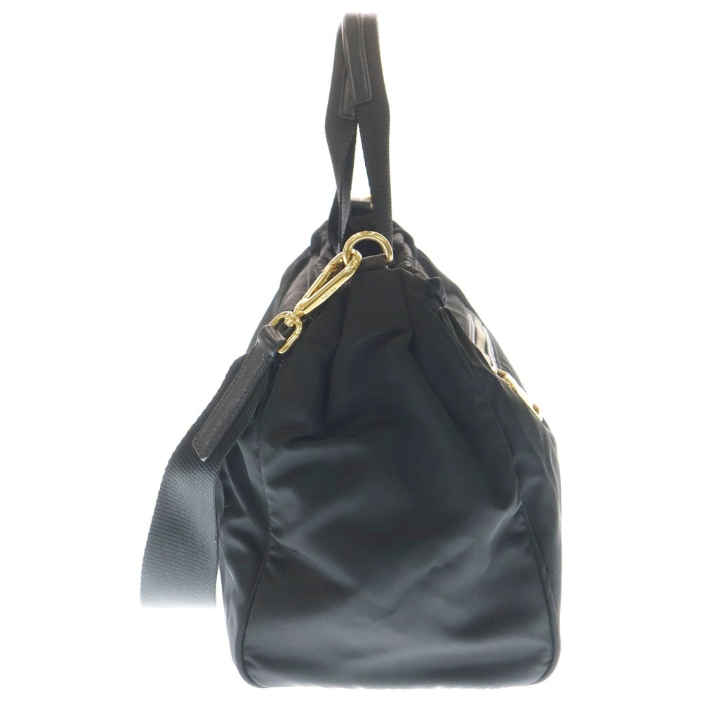 PRADA(プラダ) 2WAYバッグ ハンドバッグ ショルダーバッグ ブラック ナイロン B1843M ゴールド金具