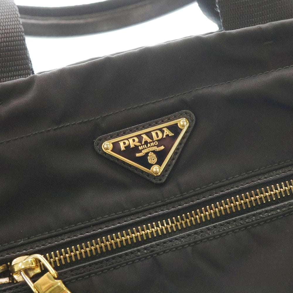 PRADA(プラダ) 2WAYバッグ ハンドバッグ ショルダーバッグ ブラック ナイロン B1843M ゴールド金具