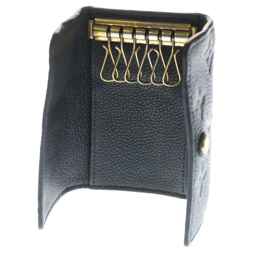 LOUIS VUITTON(ルイヴィトン) モノグラム アンプラント ミュルティクレ6 6連キーケース ブラック レザー M64421 ゴールド金具 レディース