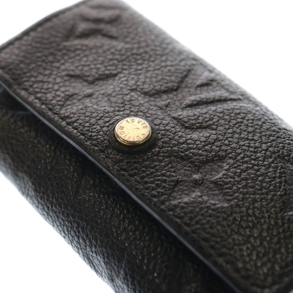 LOUIS VUITTON(ルイヴィトン) モノグラム アンプラント ミュルティクレ6 6連キーケース ブラック レザー M64421 ゴールド金具 レディース