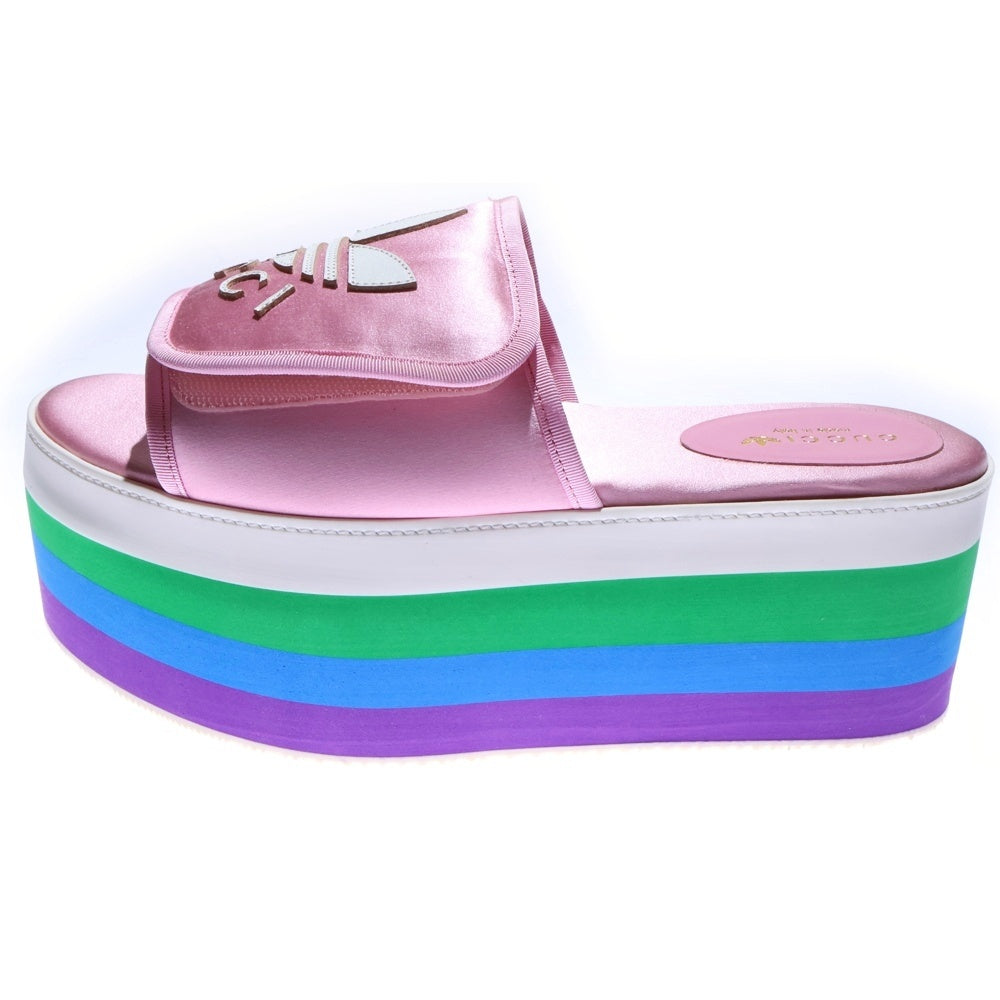 GUCCI(グッチ) ×adidas アディダス トレフォイルロゴ レザーワッペン