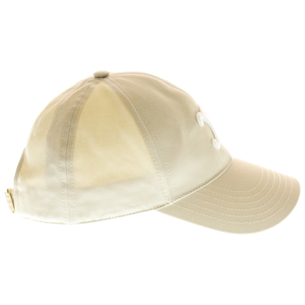 CELINE(セリーヌ) トリオンフ ロゴベースボールキャップ 帽子 ベージュ 2AUT6234X