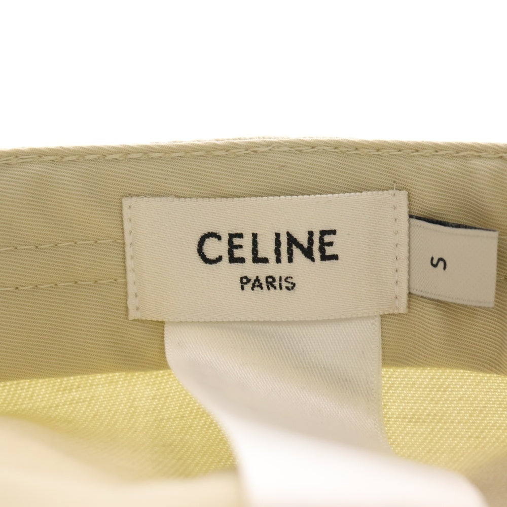 CELINE(セリーヌ) トリオンフ ロゴベースボールキャップ 帽子 ベージュ 2AUT6234X