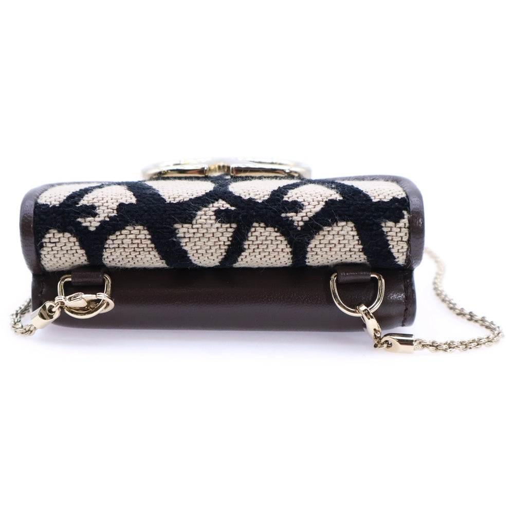 valentino garavan(ヴァレンティノガラヴァーニ) ロコ トワル イコノグラフ チェーンウォレット ブラウン×ベージュ 財布