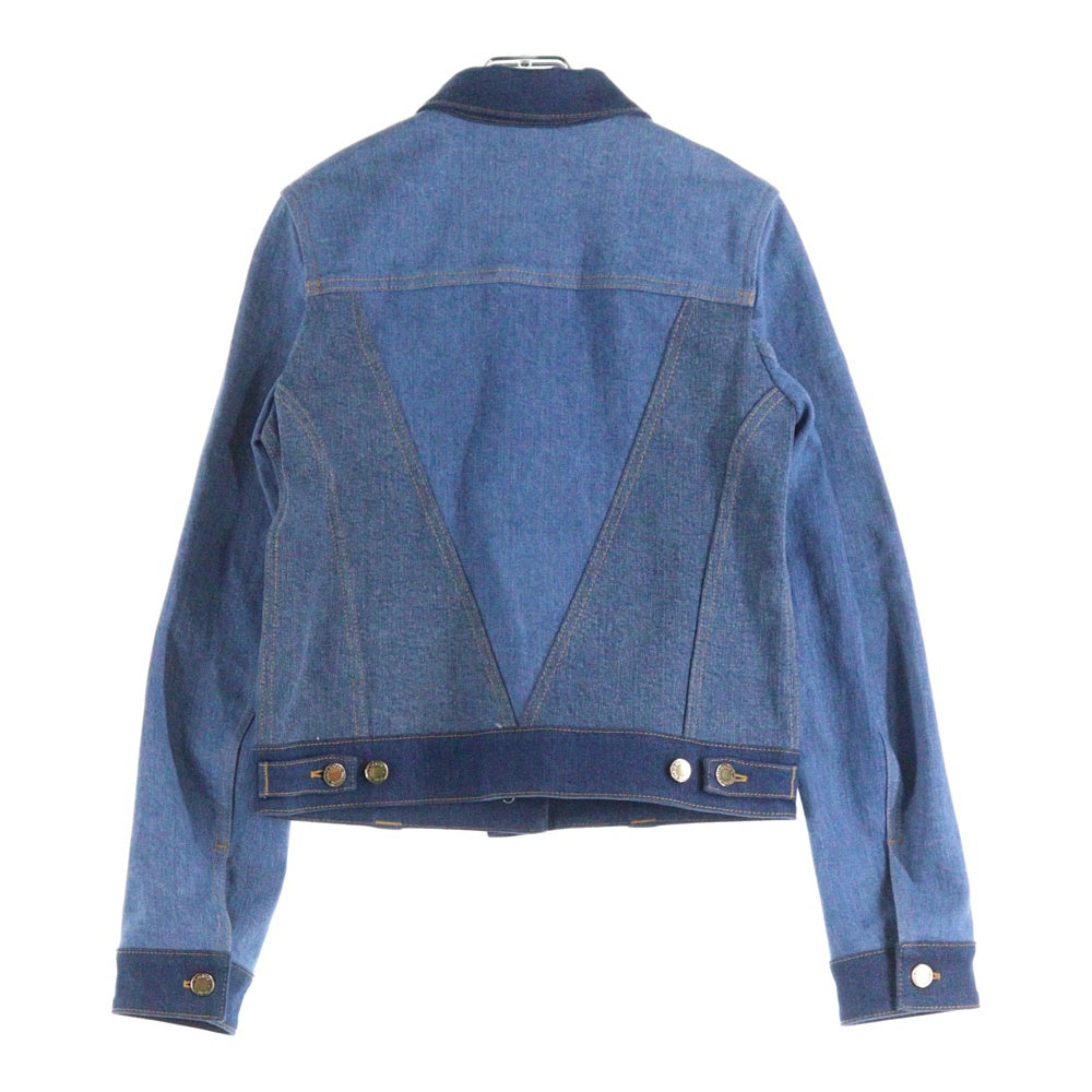 LOUIS VUITTON(ルイヴィトン) 19SS パッチワーク デニム トラッカージャケット インディゴ RW191W JWZ FGJA31 レディース