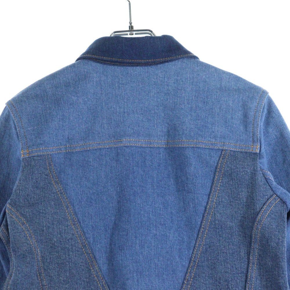 LOUIS VUITTON(ルイヴィトン) 19SS パッチワーク デニム トラッカージャケット インディゴ RW191W JWZ FGJA31 レディース
