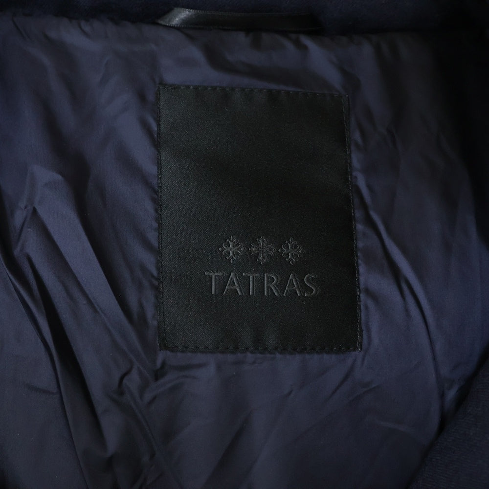 TATRAS(タトラス) KOSAVA コサヴァ ファーフーデッド ジップアップ ウール ダウン ロング ジャケット コート ネイビー レディース LTAT22A4795-D