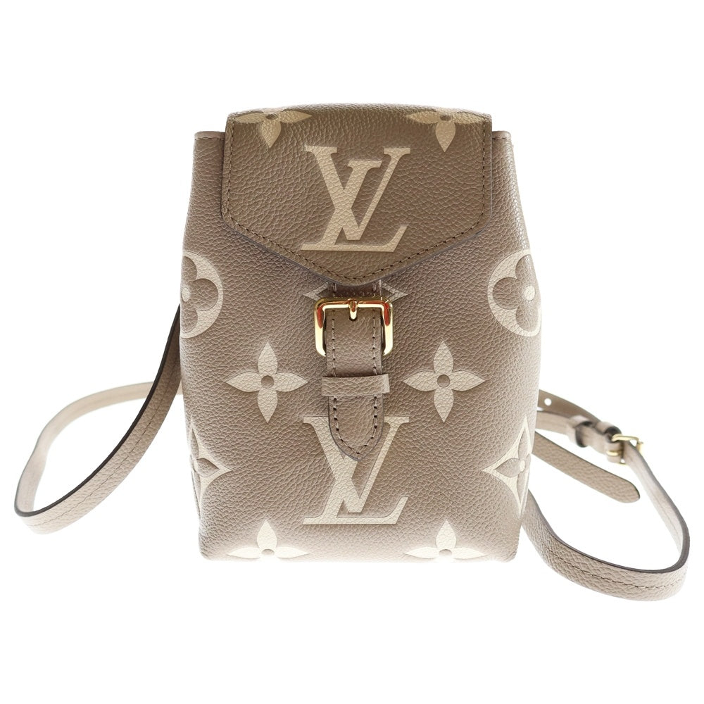 LOUIS VUITTON(ルイヴィトン) モノグラム アンプラント タイニー・バックパック ミニバッグ ミニリュックサック バックパック ショルダーバッグ ベージュ レザー M80738 ゴールド金具 レディース