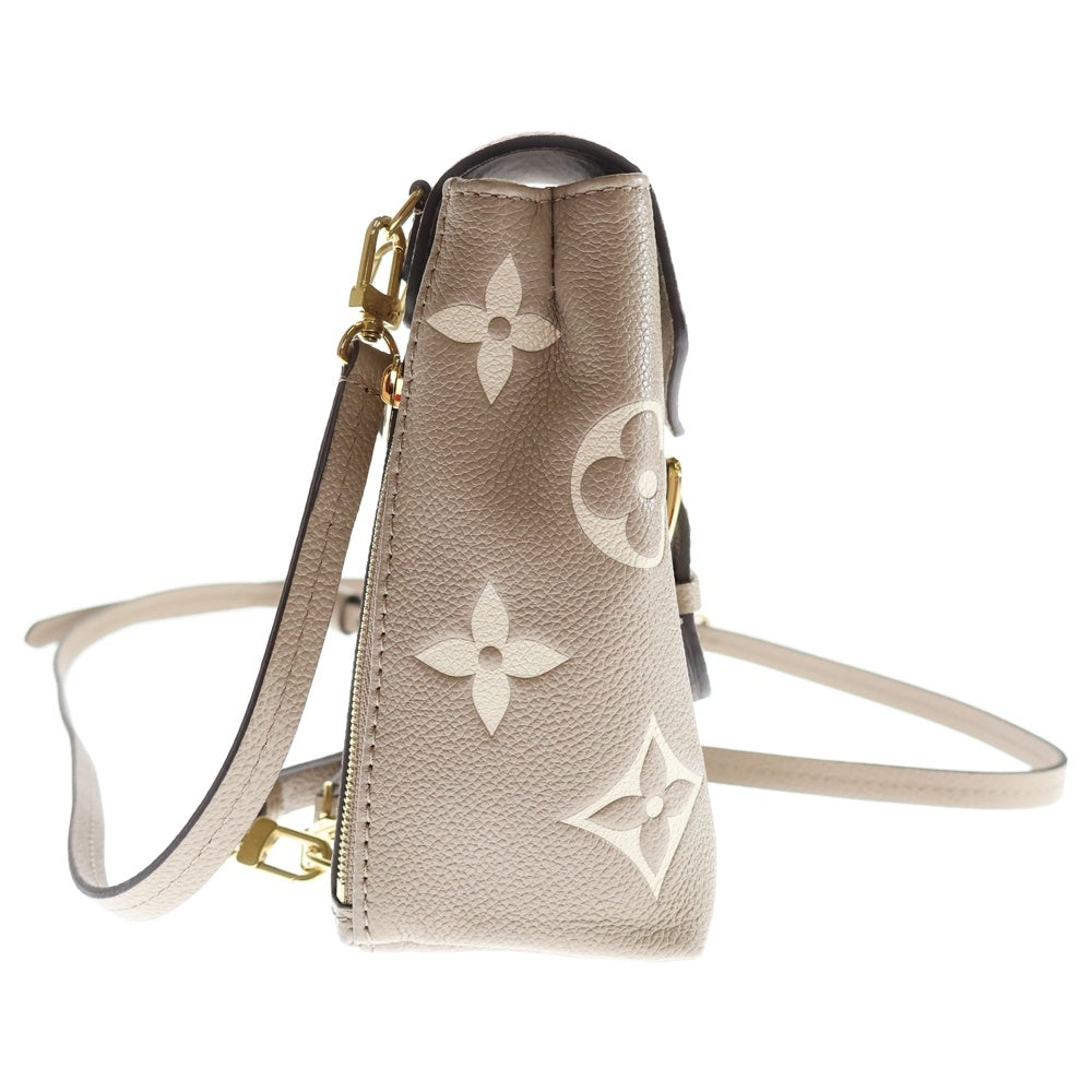 LOUIS VUITTON(ルイヴィトン) モノグラム アンプラント タイニー・バックパック ミニバッグ ミニリュックサック バックパック ショルダーバッグ ベージュ レザー M80738 ゴールド金具 レディース