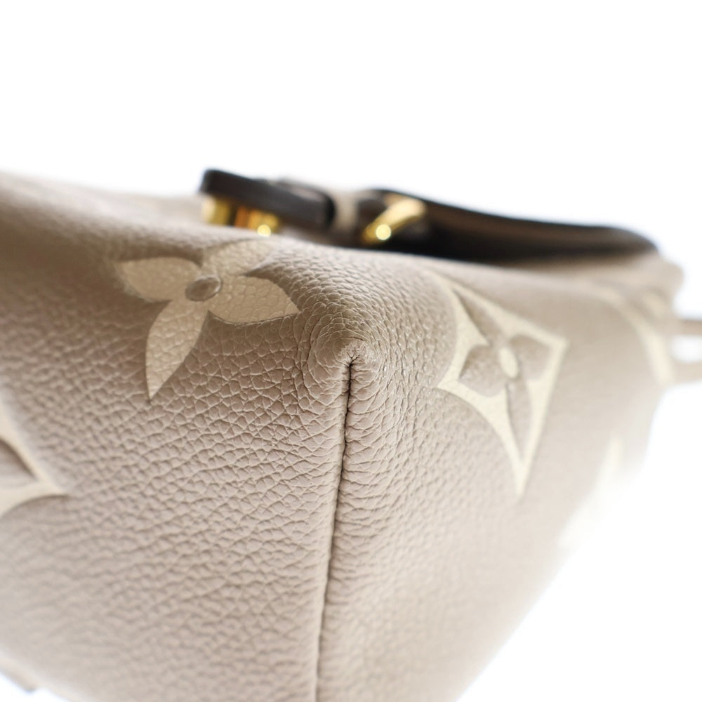 LOUIS VUITTON(ルイヴィトン) モノグラム アンプラント タイニー・バックパック ミニバッグ ミニリュックサック バックパック ショルダーバッグ ベージュ レザー M80738 ゴールド金具 レディース