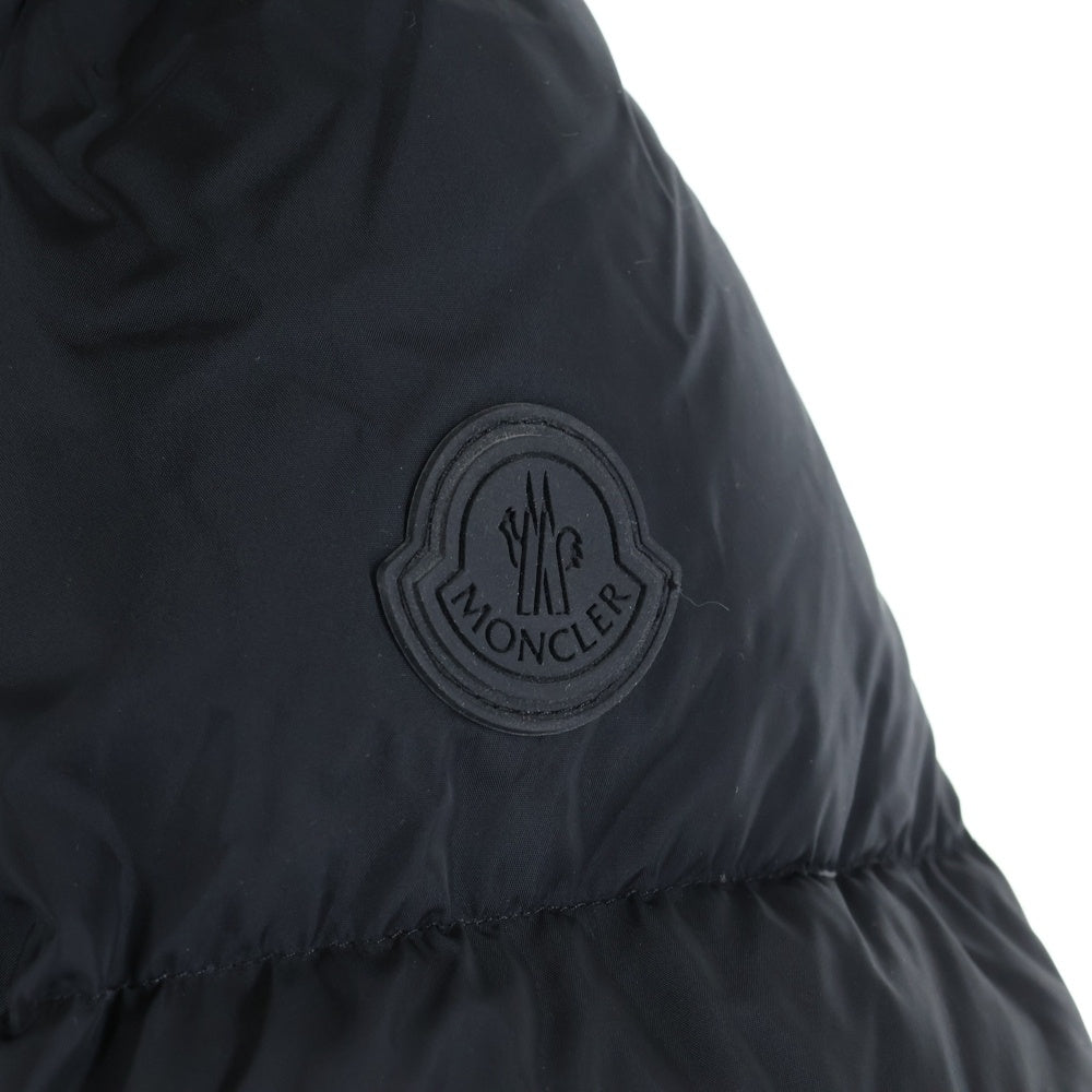 MONCLER(モンクレール) 19AW MONTCLA モンクラー ラバーワッペン ロゴ刺繍 フーデッド ジップアップ ダウンジャケット ブラック E20914194385 C0300