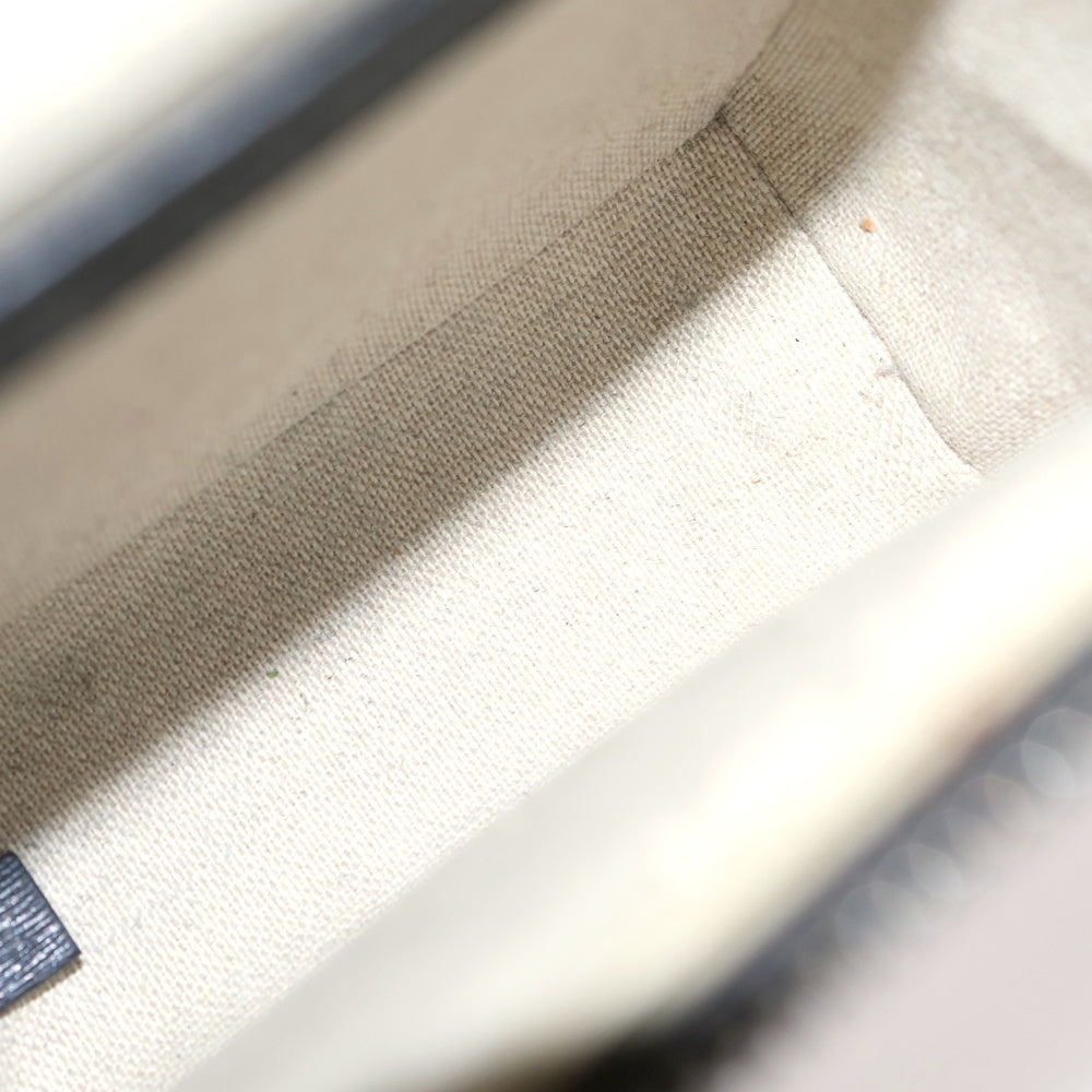 Berluti(ベルルッティ) カリグラフィー スクリットスワイプ ショルダーバッグ ミニバッグ フォンショルダー ブラウン レザー O-231003-6 シルバー金具 レディース