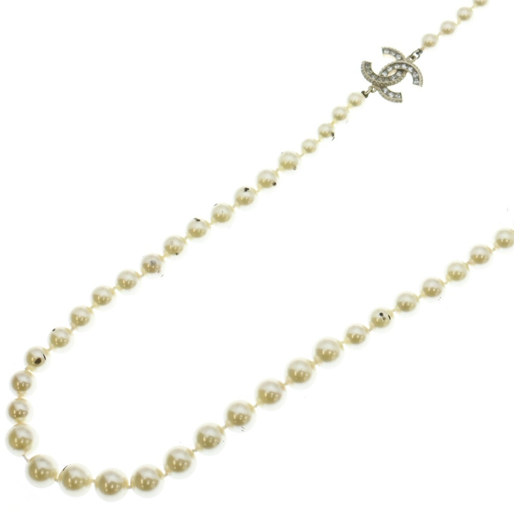 CHANEL(シャネル) ココマーク ロングパールネックレス フェイク