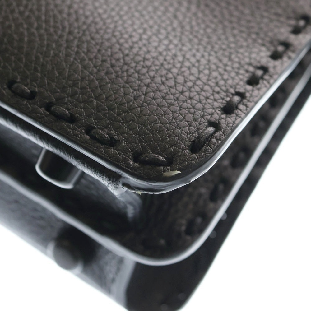 FENDI(フェンディ) ピーカブー アイシーユー スモール 2WAYハンドバッグ ショルダーバッグ ブラック レザー 7VA530 ブラック金具 レディース