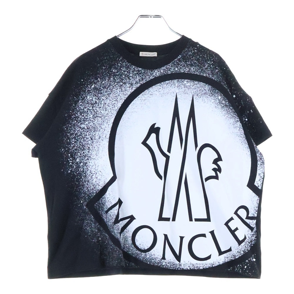 MONCLER(モンクレール) グラフィックロゴプリント クルーネック 半袖Tシャツ カットソー ブラック G10938C7B310 829FB