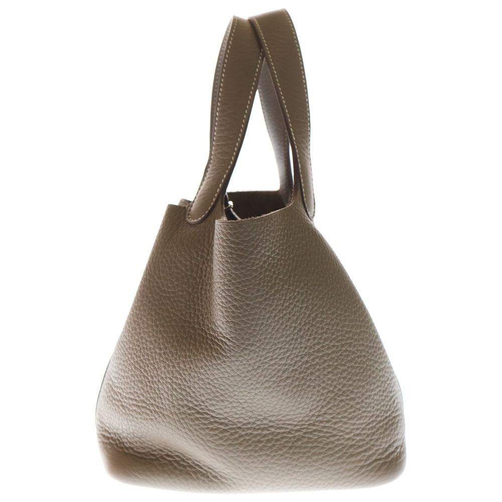 HERMES(エルメス) ピコタンロックPM エトゥープ トリヨンクレマンス レザーハンドバッグ SV金具 W刻印 レディース