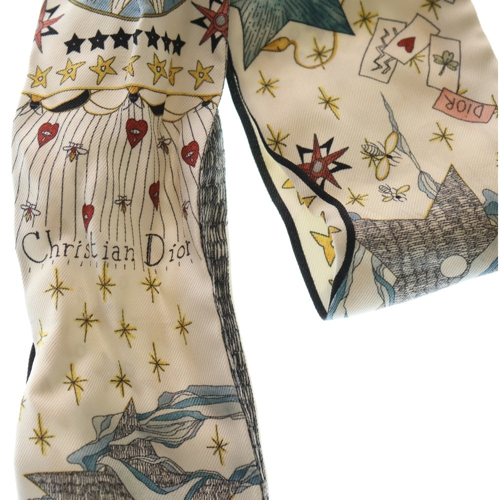 Christian Dior(クリスチャンディオール) ミッツァ シルクスカーフ タロットカード ホワイト 76MTA106I640_C015 レディース