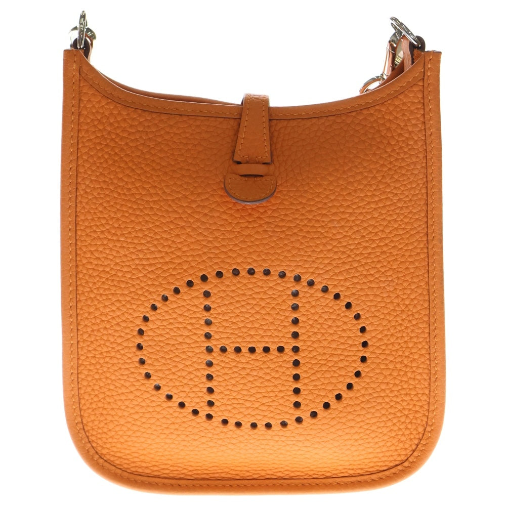HERMES(エルメス) エブリンTPM オレンジミニアン トリヨンクレマンス レザーショルダーバッグ SV金具 W刻印 レディース