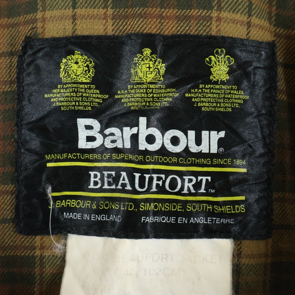 Barbour(バブアー) BEAUFORT ビューフォートタータン ジップアップジャケット A190 ボルドー