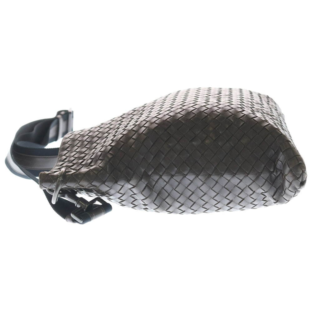 BOTTEGA VENETA(ボッテガヴェネタ) イントレチャート ショルダーバッグ ブラウン レザー レディース