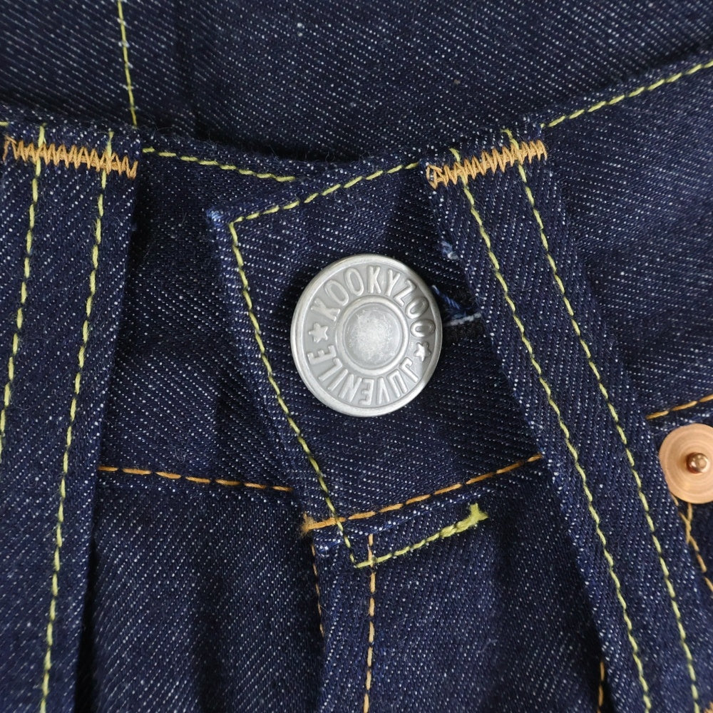 KOOKY ZOO(クーキーズー) JUNVEILE DENIM PANTS ジュヴィナイル ワイド ストレート デニムパンツ ジーンズ インディゴ J0001 レディース