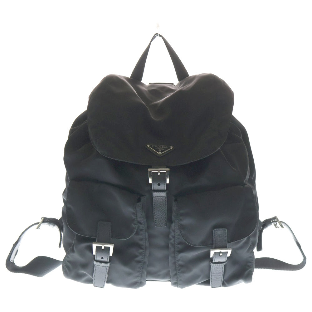 PRADA(プラダ) リュックサック バックパック ブラック ナイロン 1BZ677 シルバー金具