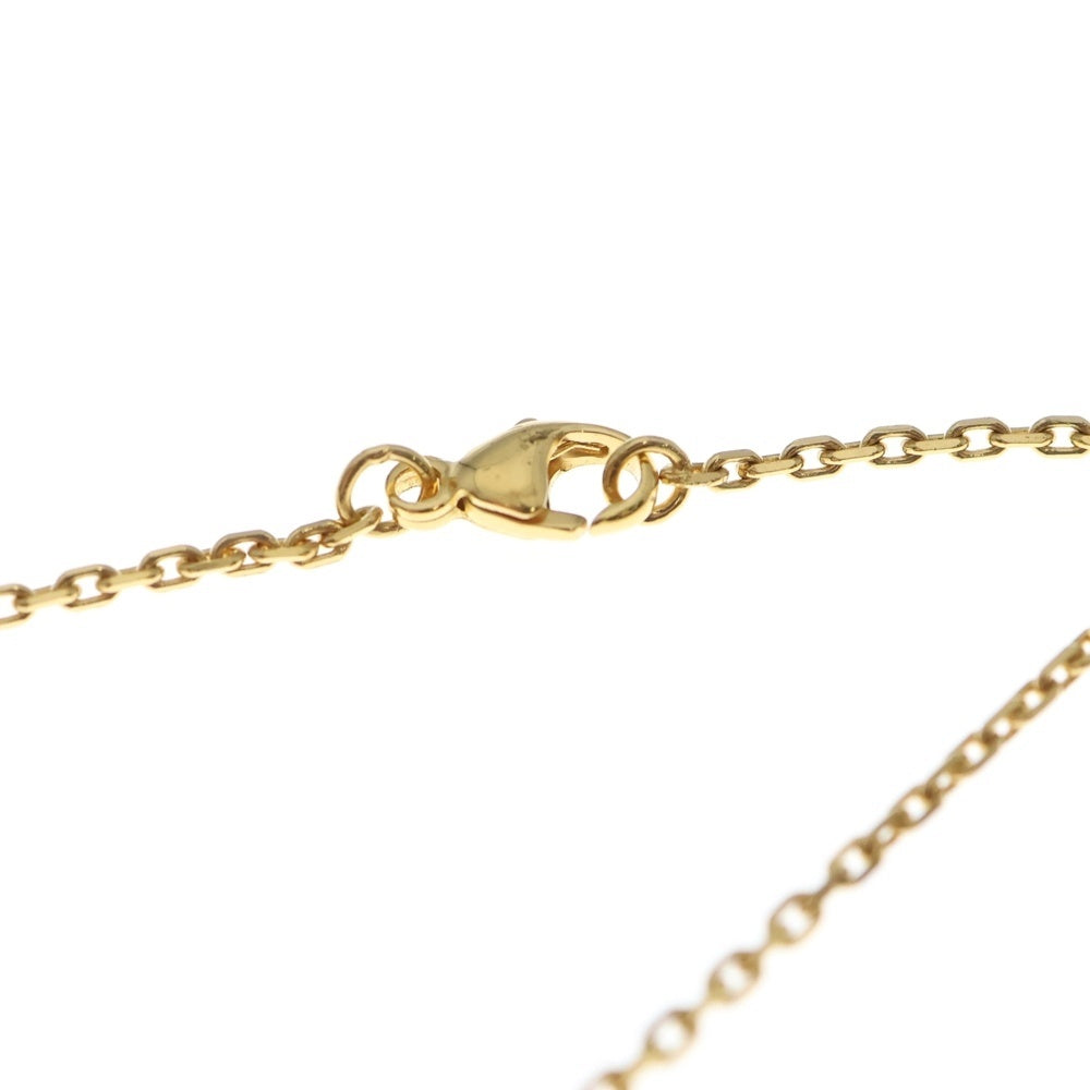 HERMES(エルメス) ポップアッシュ ネックレス グリーン×ピンク GP ゴールド アクセサリー レディース
