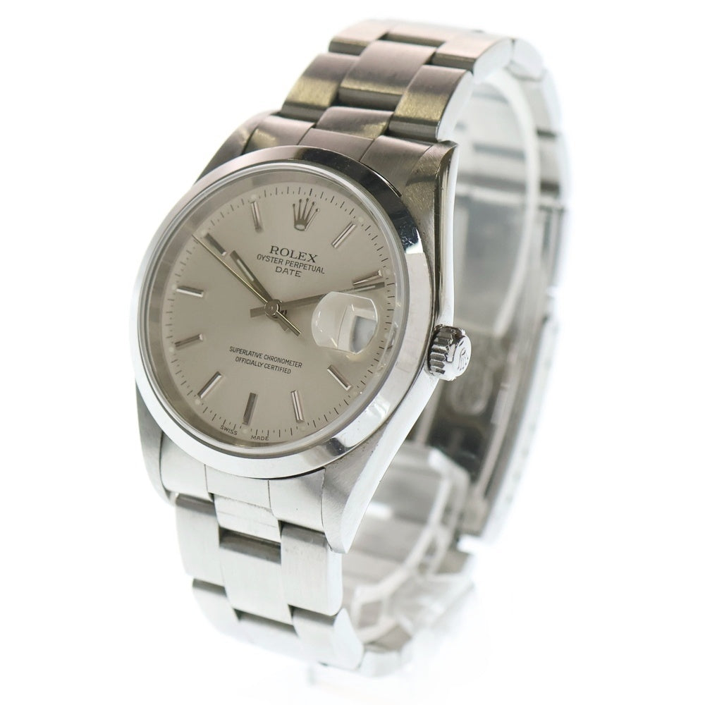 ROLEX(ロレックス) 15200 オイスター パーペチュアルデイト シルバー文字盤 SS/AT ステンレス 自動巻き K番 腕時計