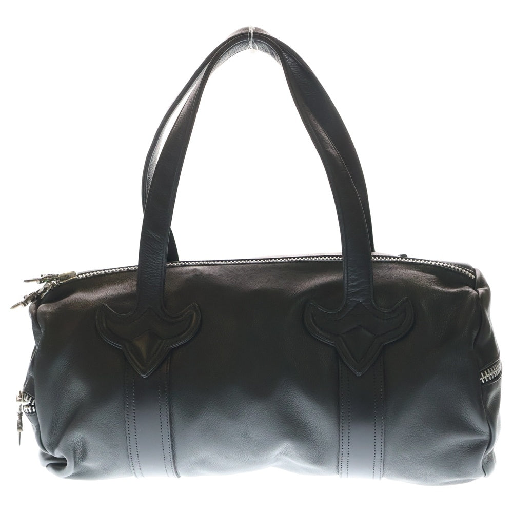 CHROME HEARTS(クロムハーツ) DUFFLE TINY ダッフルタイニー ブラック レザー ミニボストン インヴォイス レディース