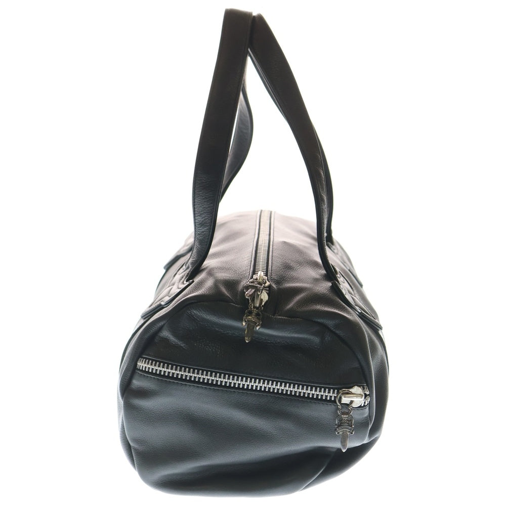 CHROME HEARTS(クロムハーツ) DUFFLE TINY ダッフルタイニー ブラック レザー ミニボストン インヴォイス レディース