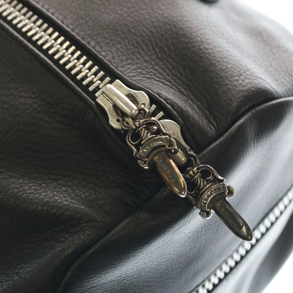 CHROME HEARTS(クロムハーツ) DUFFLE TINY ダッフルタイニー ブラック レザー ミニボストン インヴォイス レディース