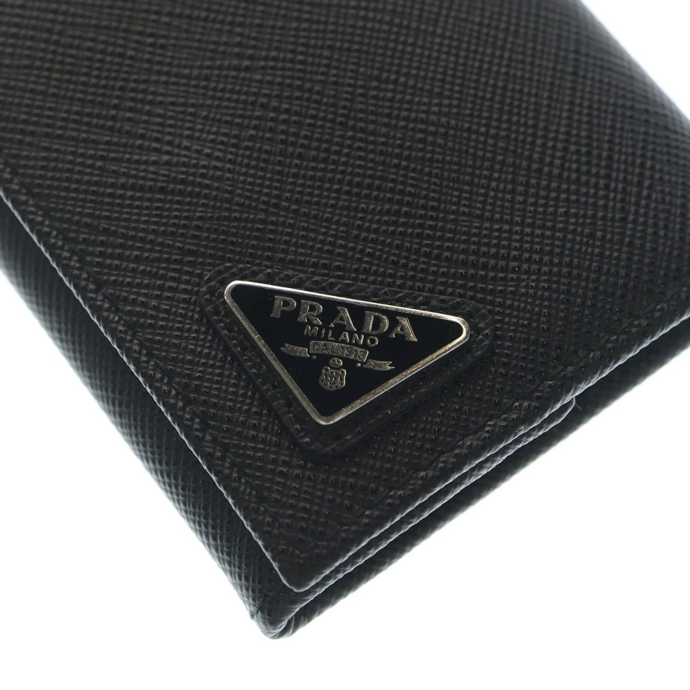 PRADA(プラダ) サフィアーノ トライアングルレザー コインケース ブラック レザー 2MM935 レディース