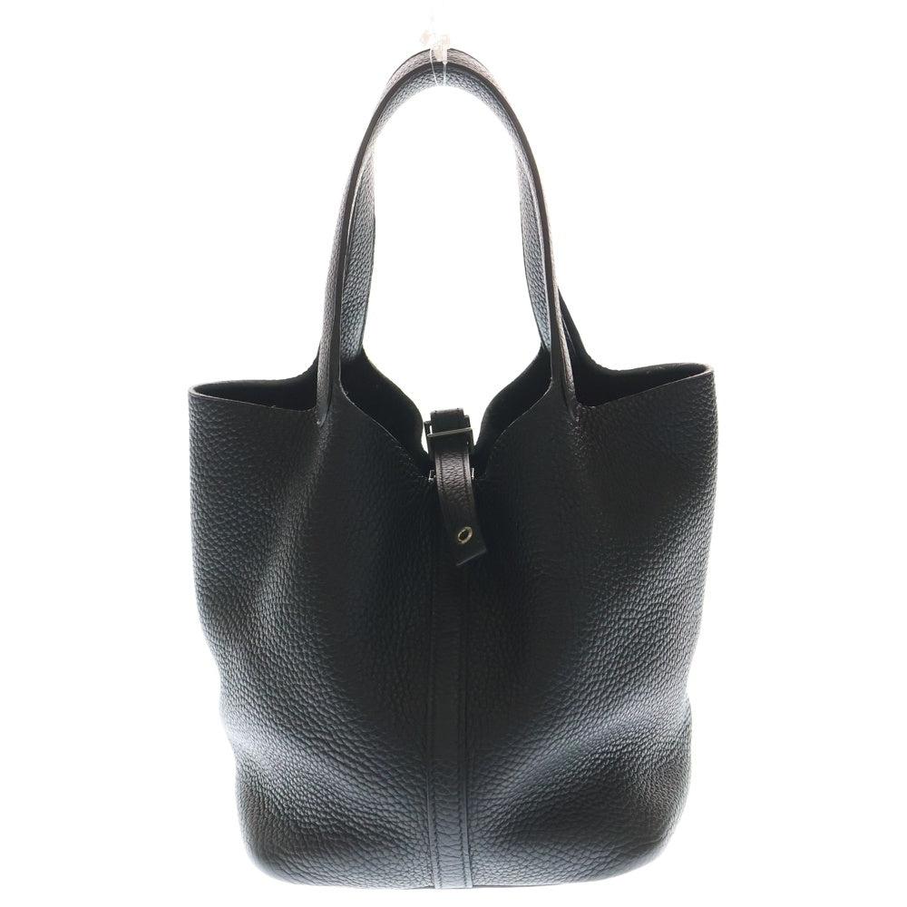 HERMES(エルメス) ピコタンロックMM ブラック トリヨンクレマンス シルバー金具 Y刻印 ハンドバッグ