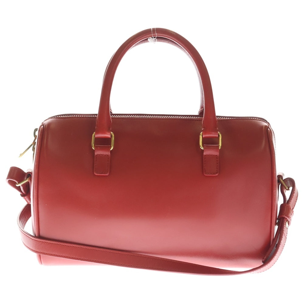 SAINT LAURENT PARIS(サンローランパリ) ベイビーダッフル 2WAY ショルダー ハンドバッグ レッド レザー 330958 ゴールド金具 レディース