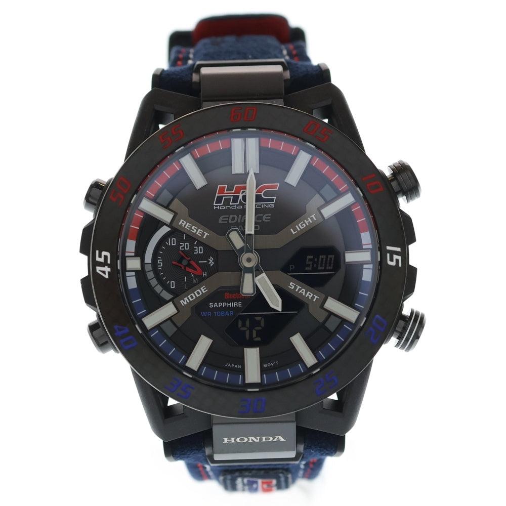CASIO(カシオ) ECB-2000HR-1AJR ソスペンシオーネ ×HRC Honda Racing Collaboration トリコロール 黒文字盤 SS/ソーラーQZ