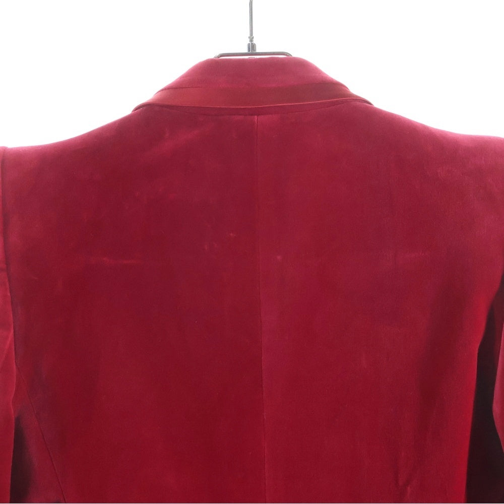 GUCCI(グッチ) ベルベット ピークドラペルシングルジャケット レッド 38 673899 ZAHW8 レディース