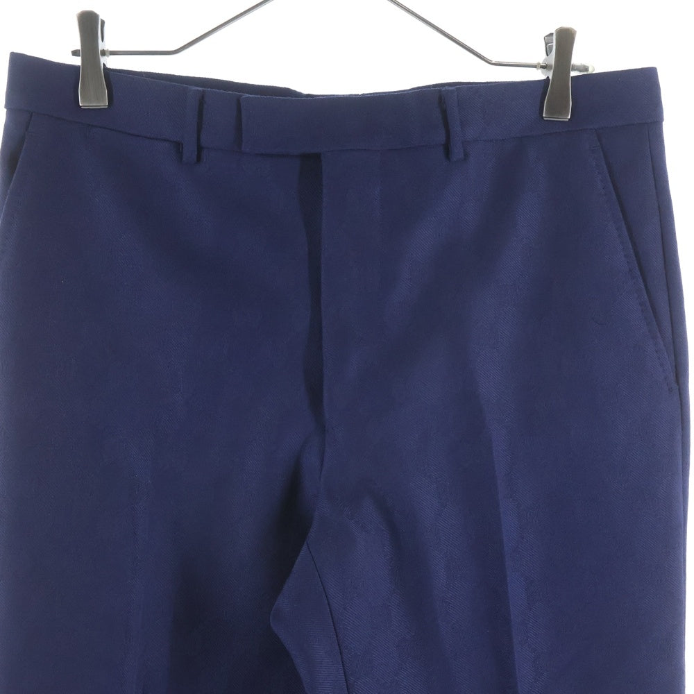 GUCCI(グッチ) GGジャガードウールスラックスパンツ ネイビー 673187 ZAKF8 レディース