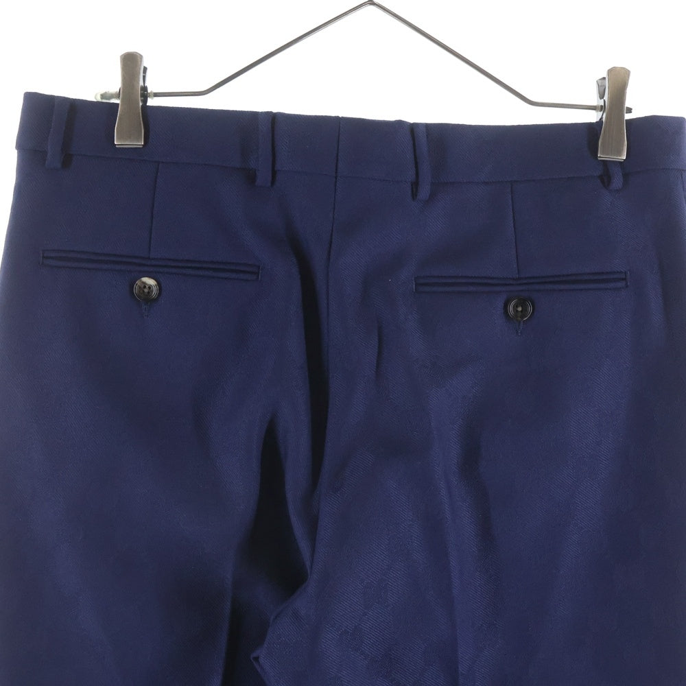 GUCCI(グッチ) GGジャガードウールスラックスパンツ ネイビー 673187 ZAKF8 レディース