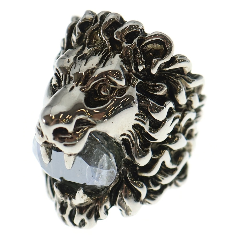 GUCCI(グッチ) ライオン リング カラーストーン シルバー メタル #16 指輪 アクセサリー レディース