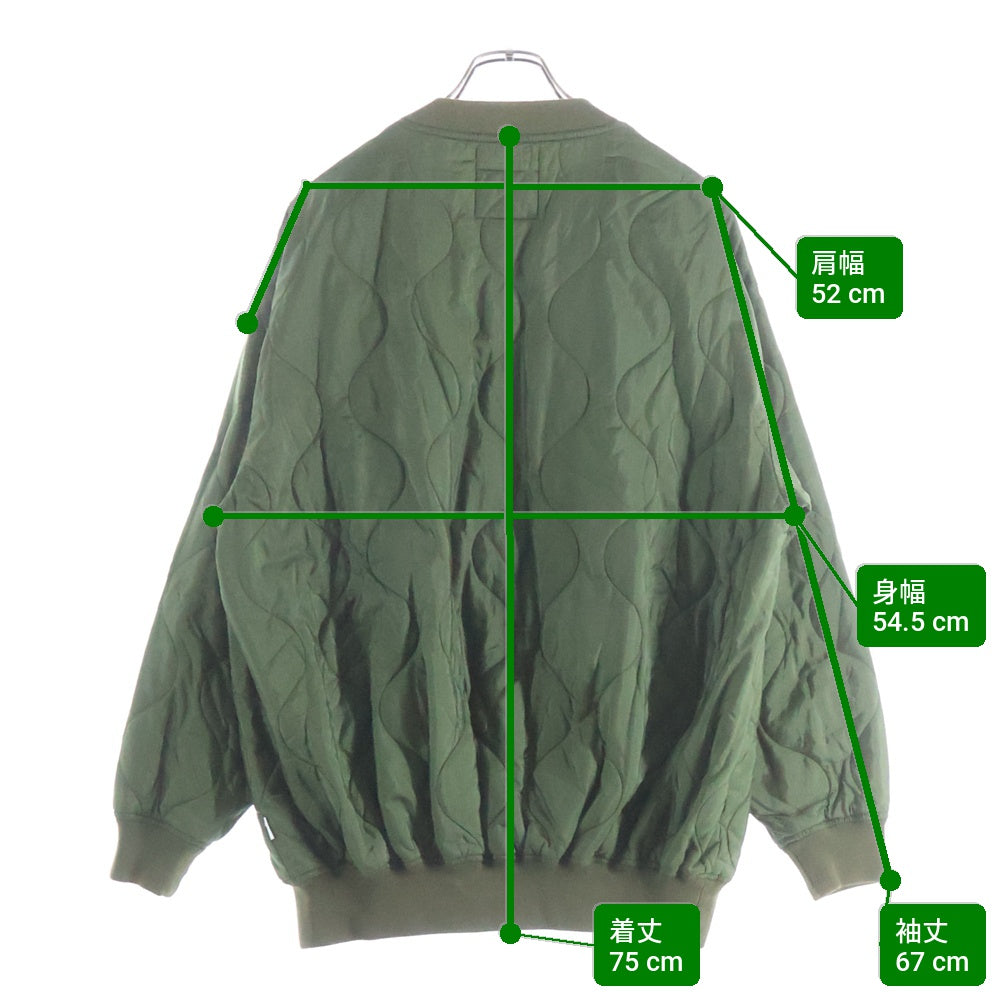 WTAPS(ダブルタップス) 19AW WLS JACKET RIPSTOPキルティングナイロントップス カーキ 192TQDT-JKM04