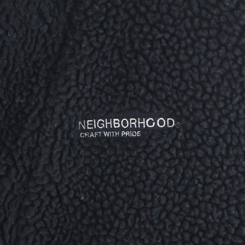 NEIGHBORHOOD(ネイバーフッド) 21AW CAVE/E-JKT ケーブ ハーフジップ プルオーバー パーカー ブラック 212TSNH-JKM07