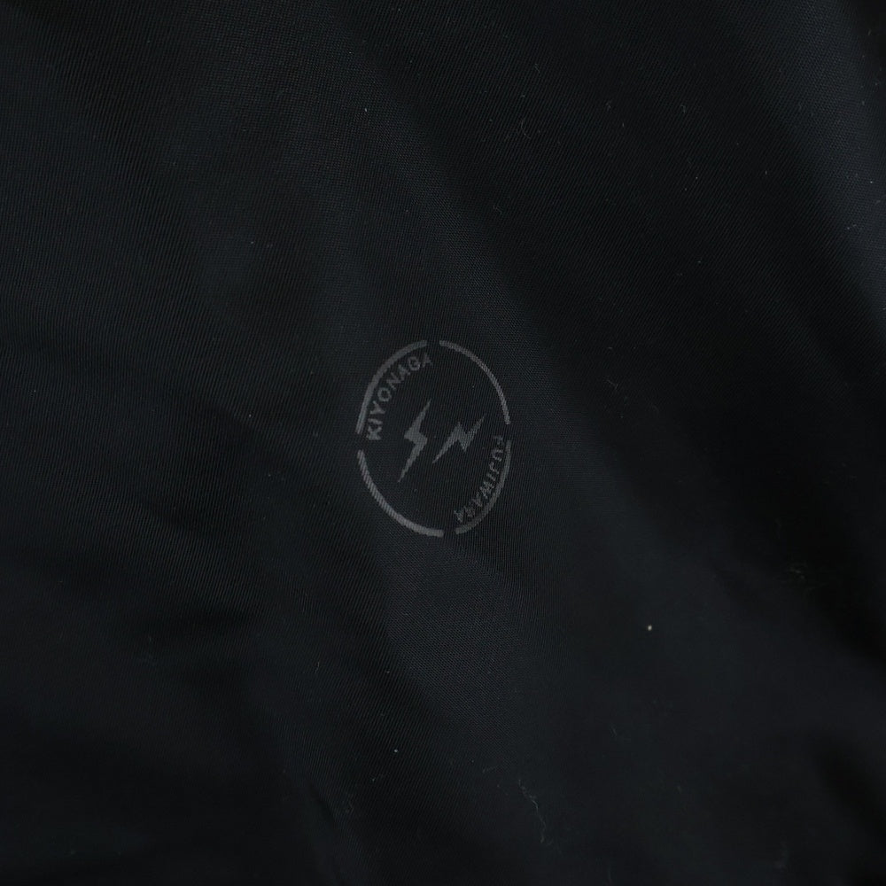 ALPHA INDUSTRIES(アルファ インダストリーズ) KIYONAGA&CO FUJIWARA&CO アルファ カスタム MA1 ボンバー ジャケット ブラック K-210004