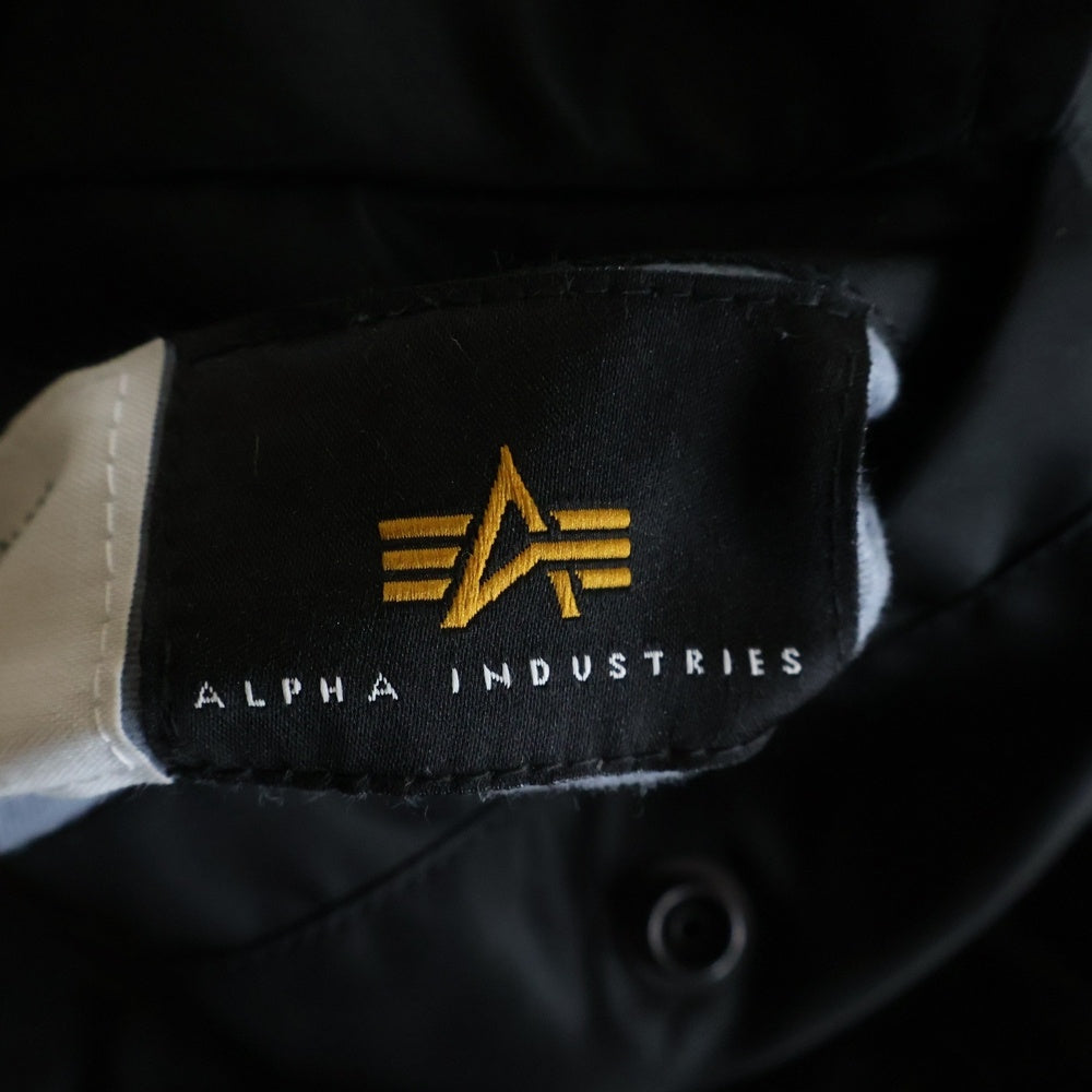 ALPHA INDUSTRIES(アルファ インダストリーズ) KIYONAGA&CO FUJIWARA&CO アルファ カスタム MA1 ボンバー ジャケット ブラック K-210004