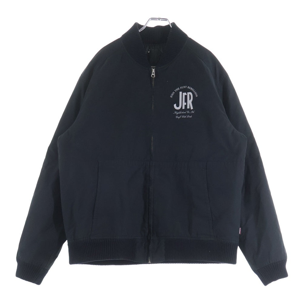 NEIGHBORHOOD(ネイバーフッド) 胸プリント ジップアップジャケット ブラック SPNH-JK-02SP